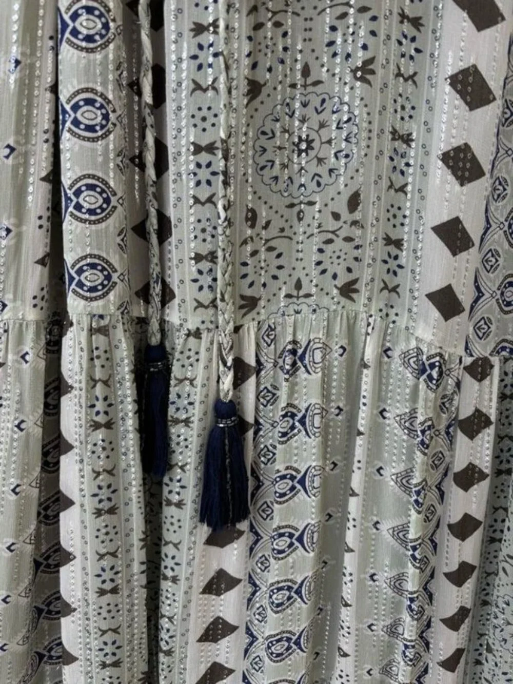 Zara Bohemian Maxi Dress – Flowing Boho Style with Belt - Picture 5 of 6